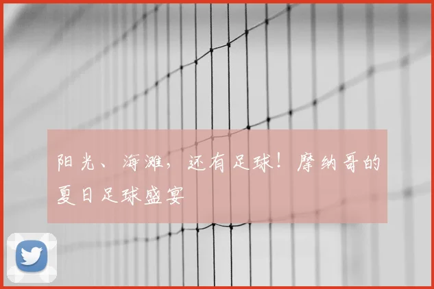 阳光、海滩,还有足球!摩纳哥的夏日足球盛宴
